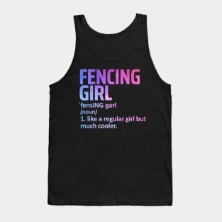 fencing girl Tank Top